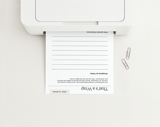 That's a Wrap - End of Day Braindump