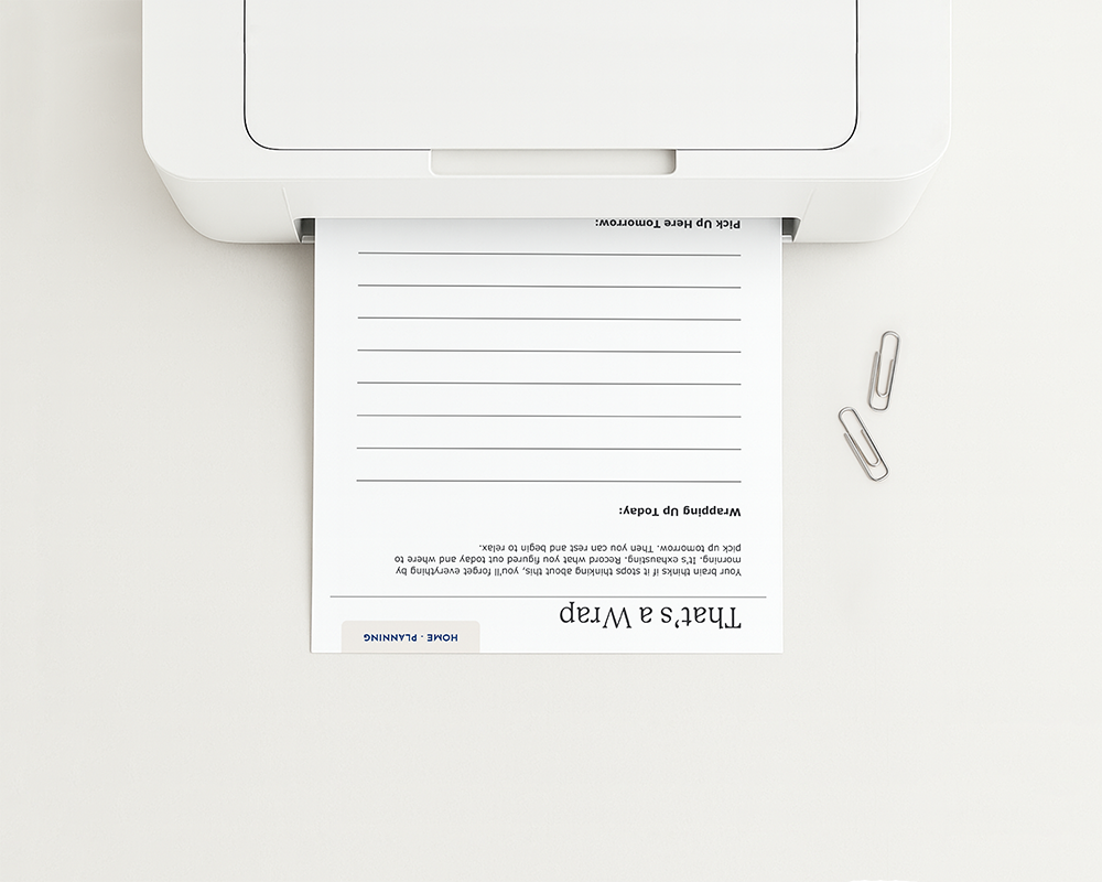 That's a Wrap - End of Day Braindump